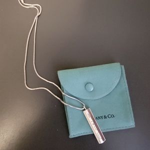Tiffany 1837 sterling silver vertical bar necklace